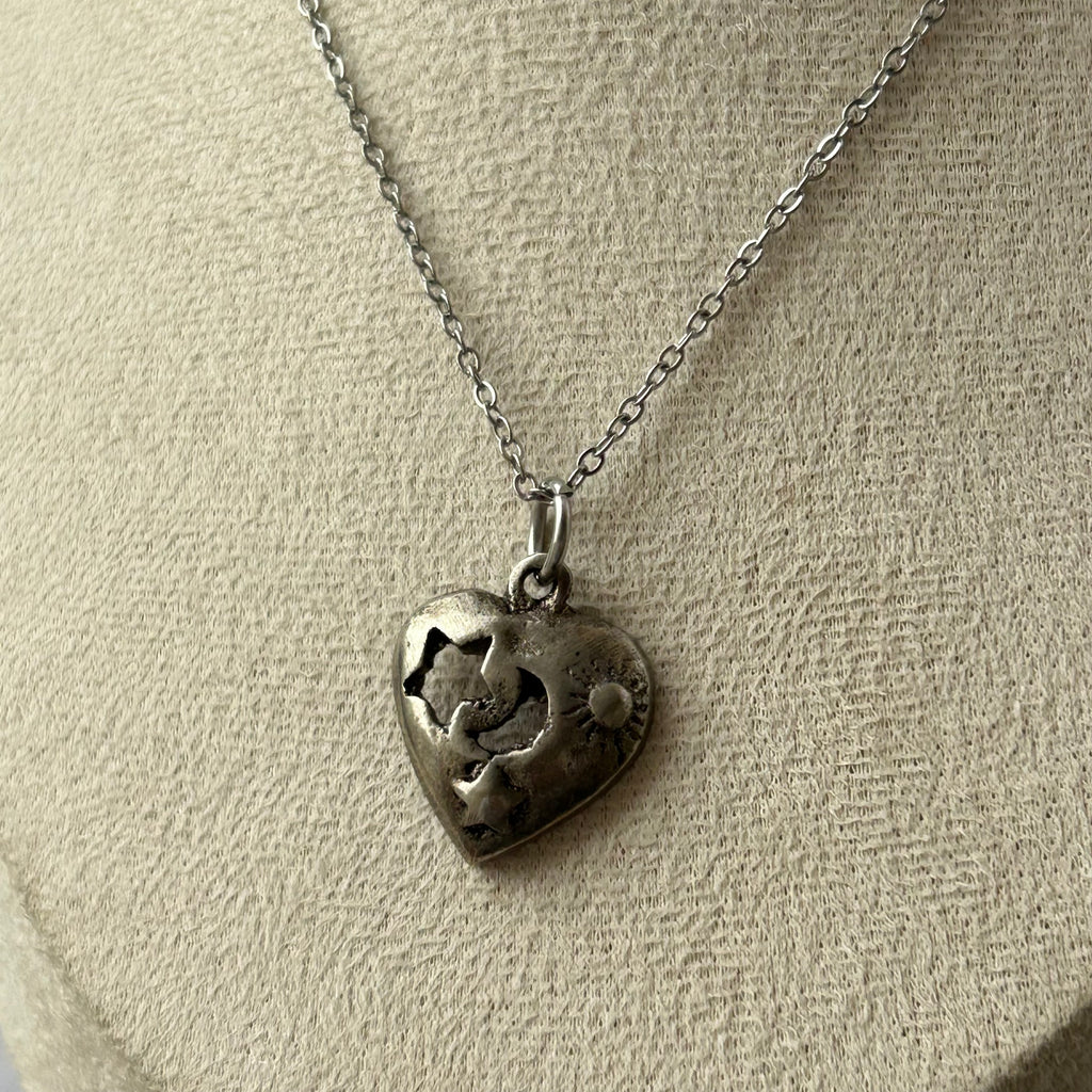 Moon and stars necklace