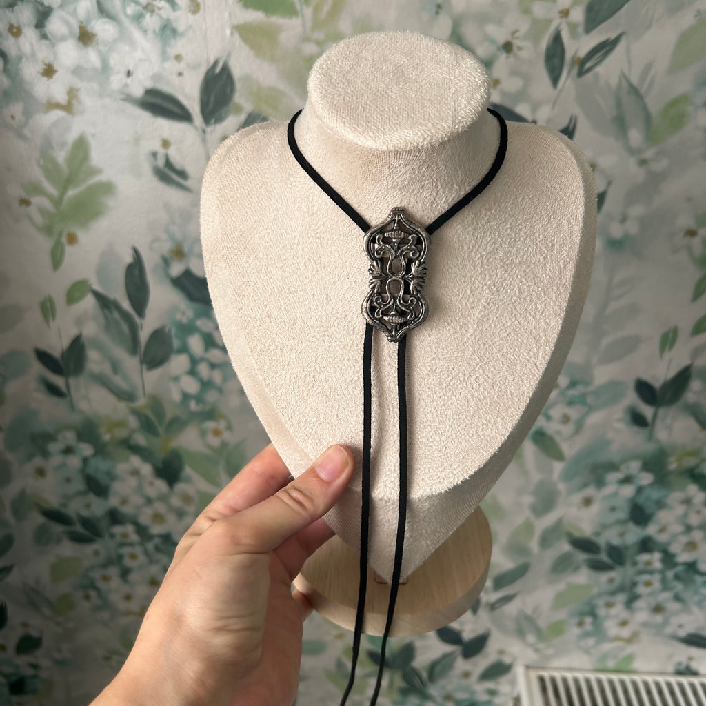 Ems' bolo tie beaded necklace