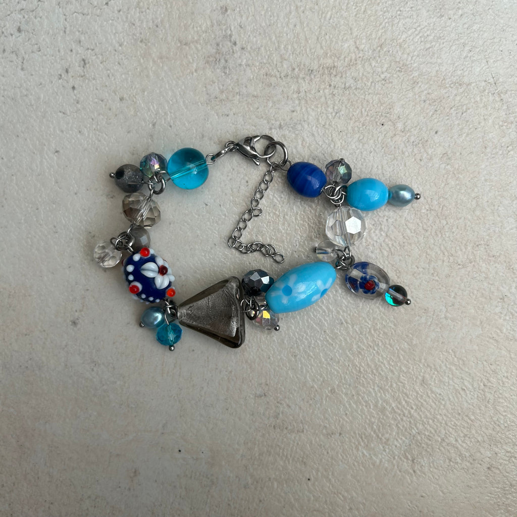 blue cluster bracelet