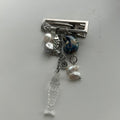 Fish and pearl cluster clip