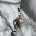 Mushroom leaf keyring
