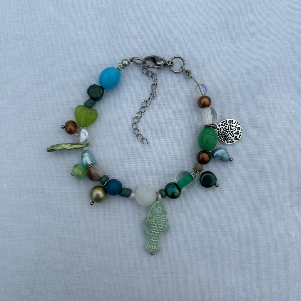 Earthy greens bracelet