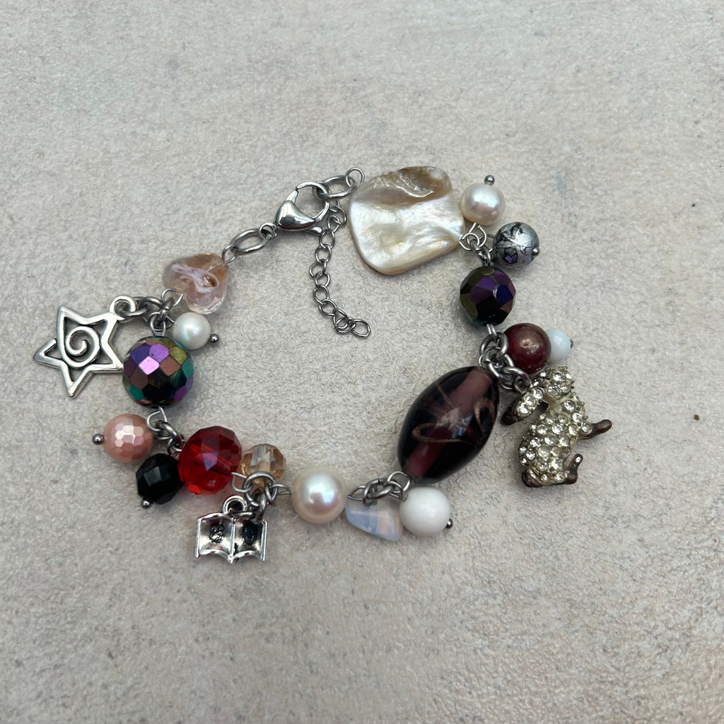 Rabbit and book bracelet
