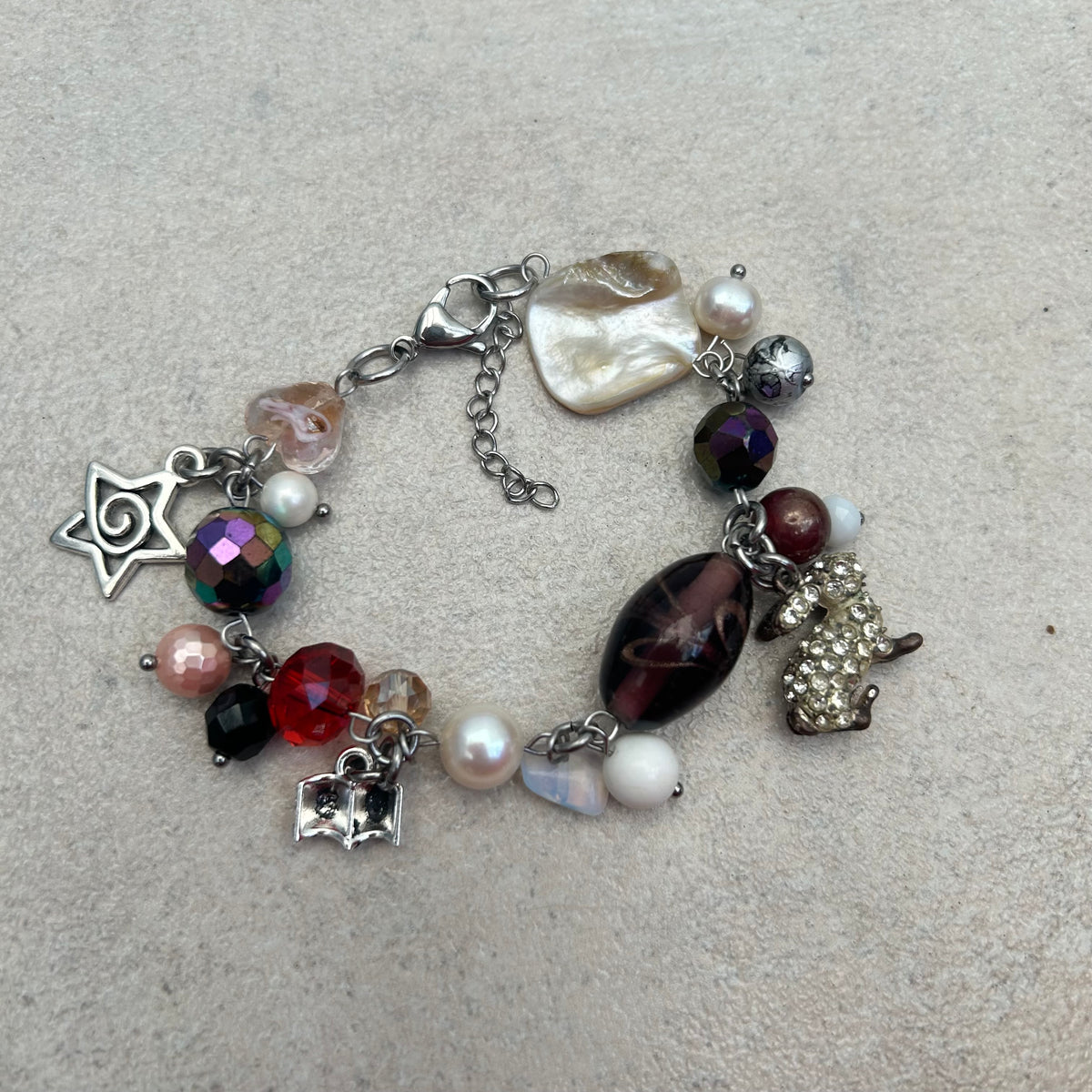 Rabbit and book bracelet