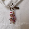 Pink cluster clutter fish star hairclip