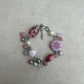 pink cluster bracelet