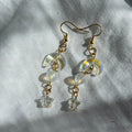Moon and star earrings