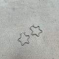 Stainless steel star earrings