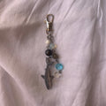 Shark charm keyring