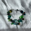 Glass cluster autumnal bracelet