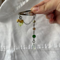 Beaded silver hairclip