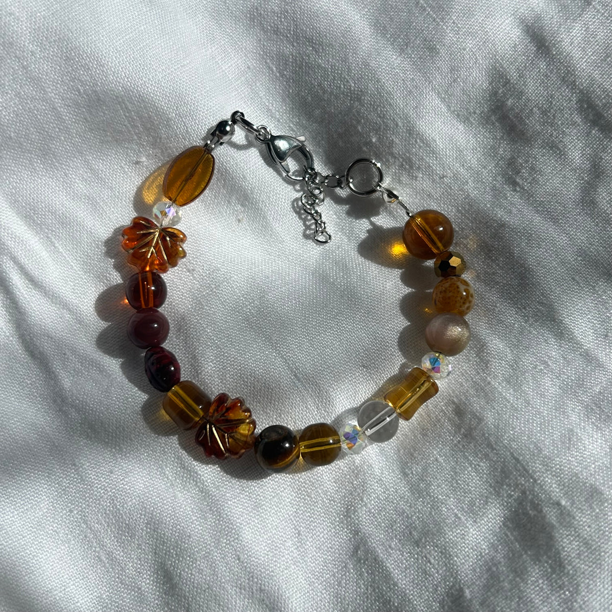 Wire beaded bracelet