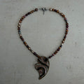 Freshwater pearl heart necklace