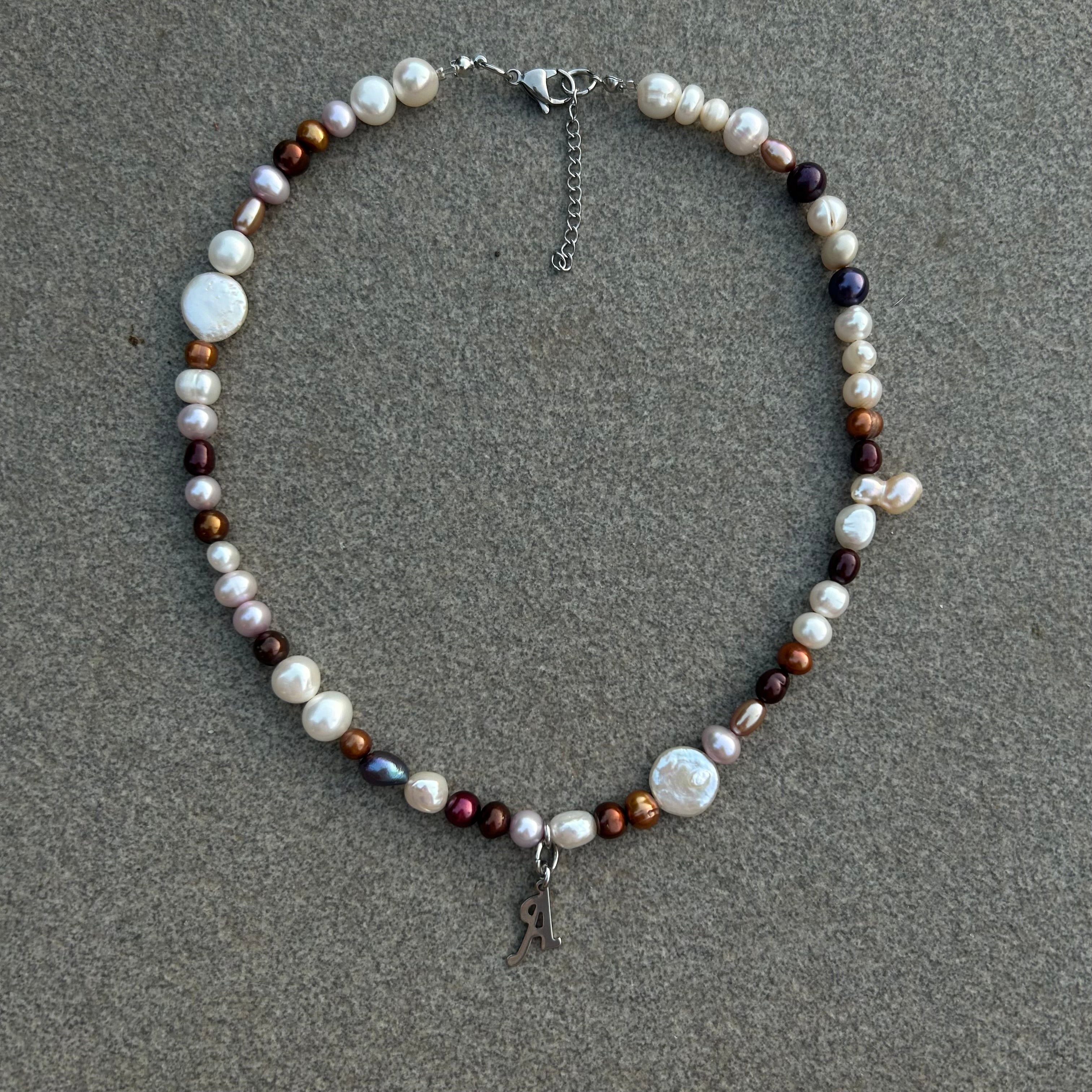 Initial A necklace