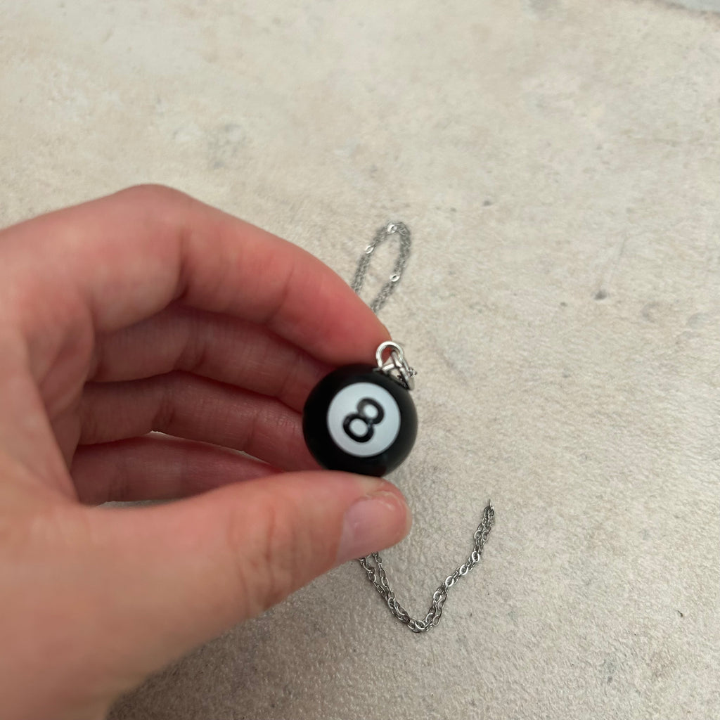 8-ball necklace