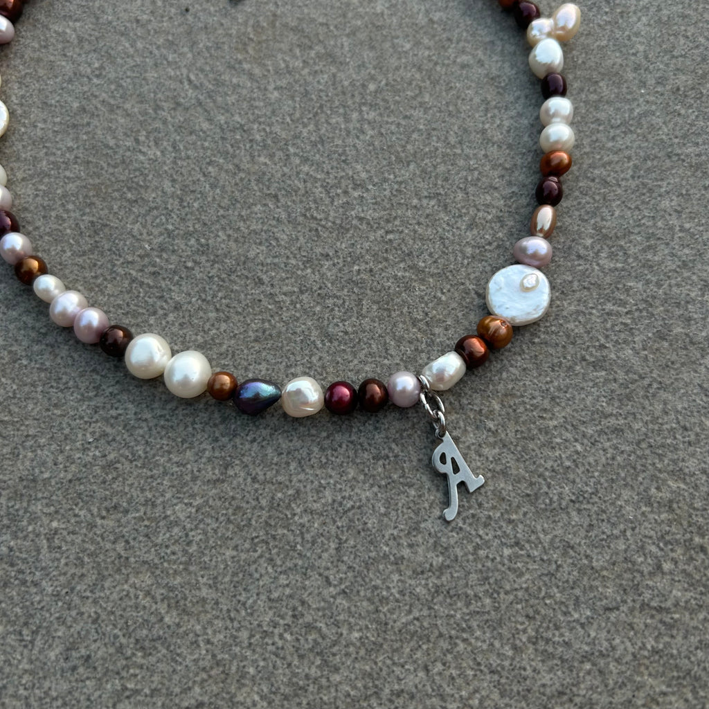 Initial A necklace