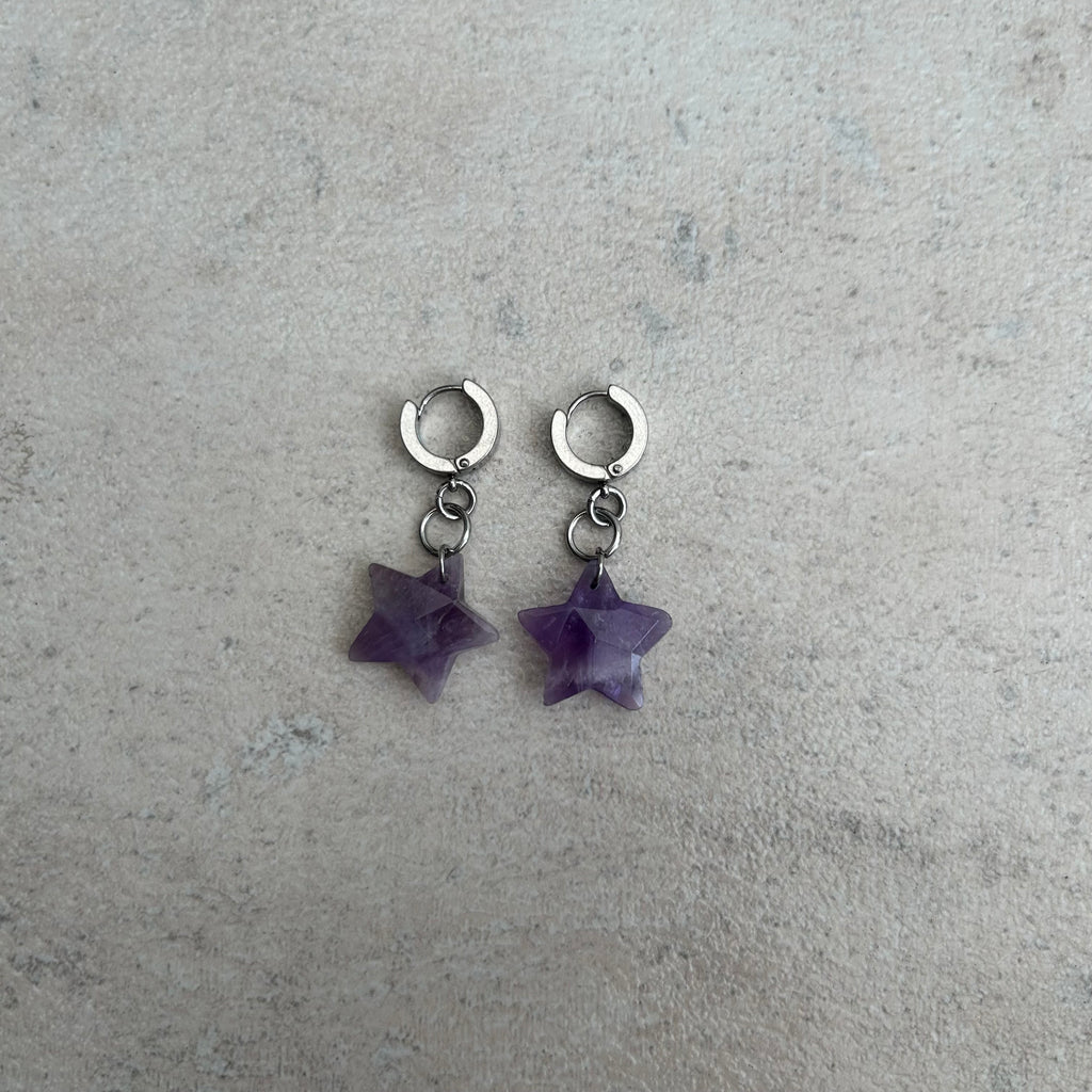 Amethyst stainless steel Huggies
