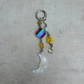 Moon charm keyring