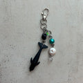 Dolphin beaded keyring