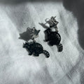Badger print stud earrings