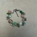 glass cluster beaded bracelet