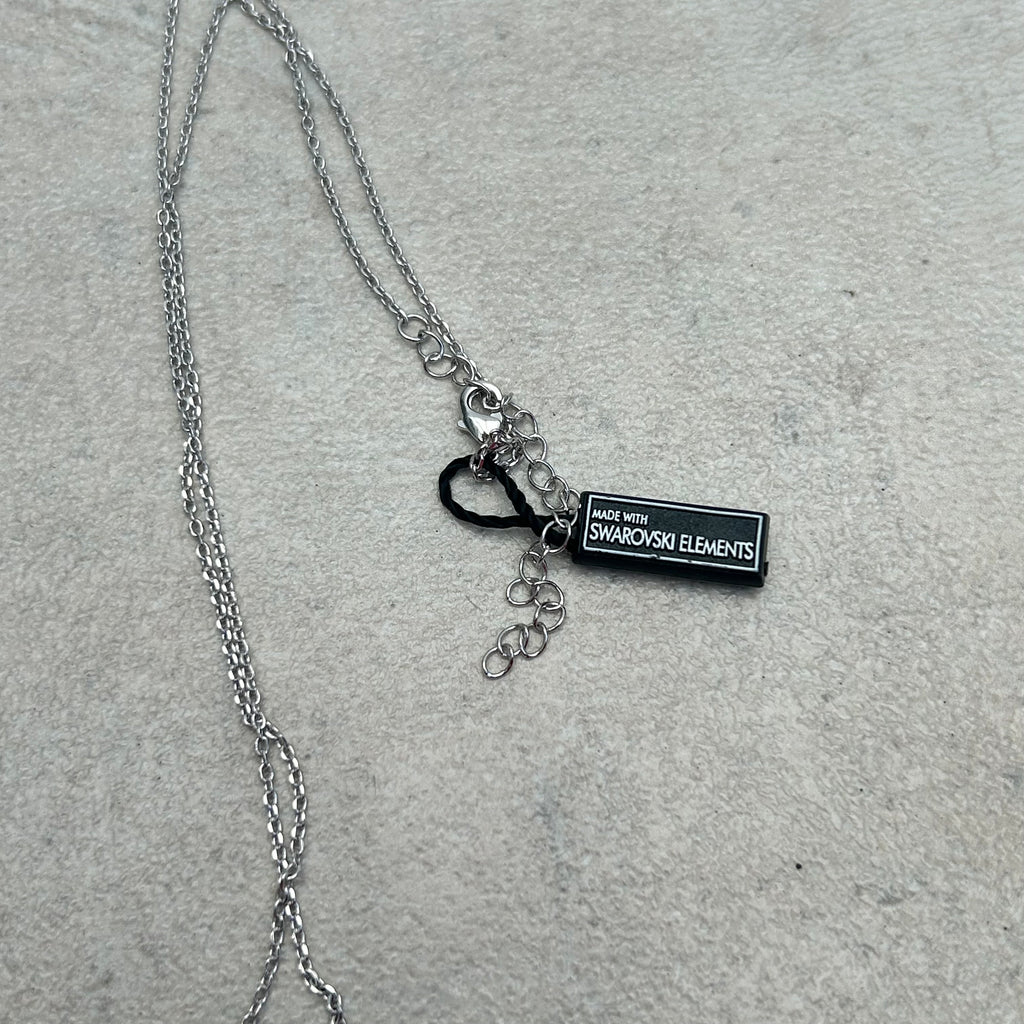 Swarovski blue heart pendant necklace