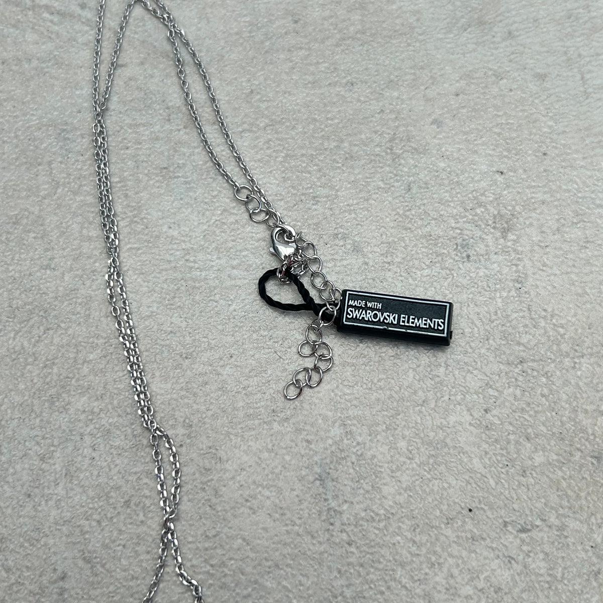 Swarovski blue heart pendant necklace