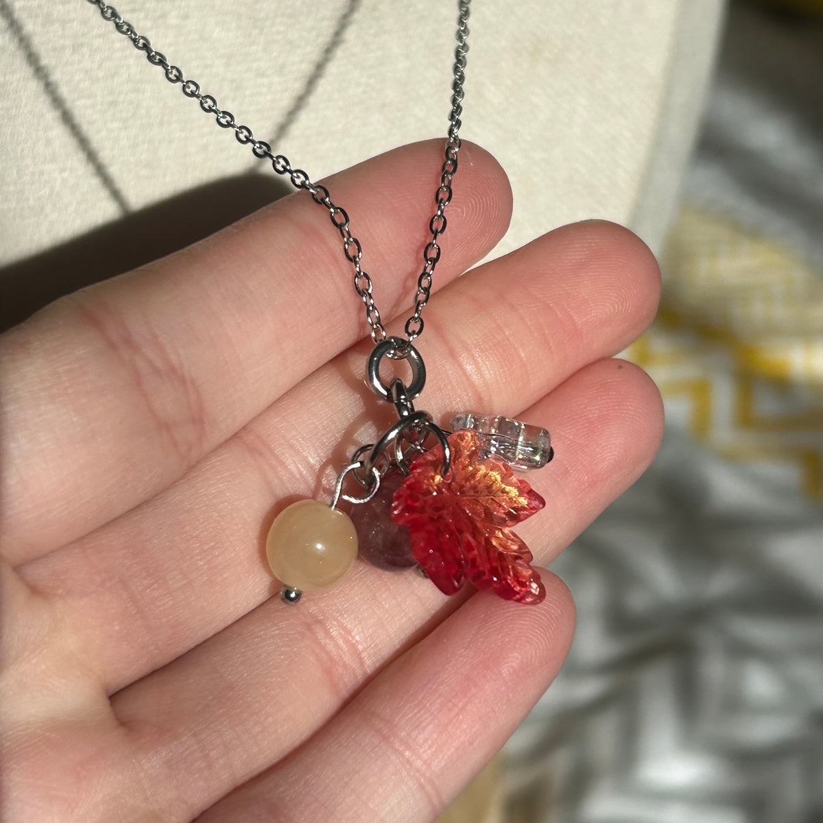 autumnal leaf necklace 2