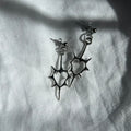 Heart spike stud earrings