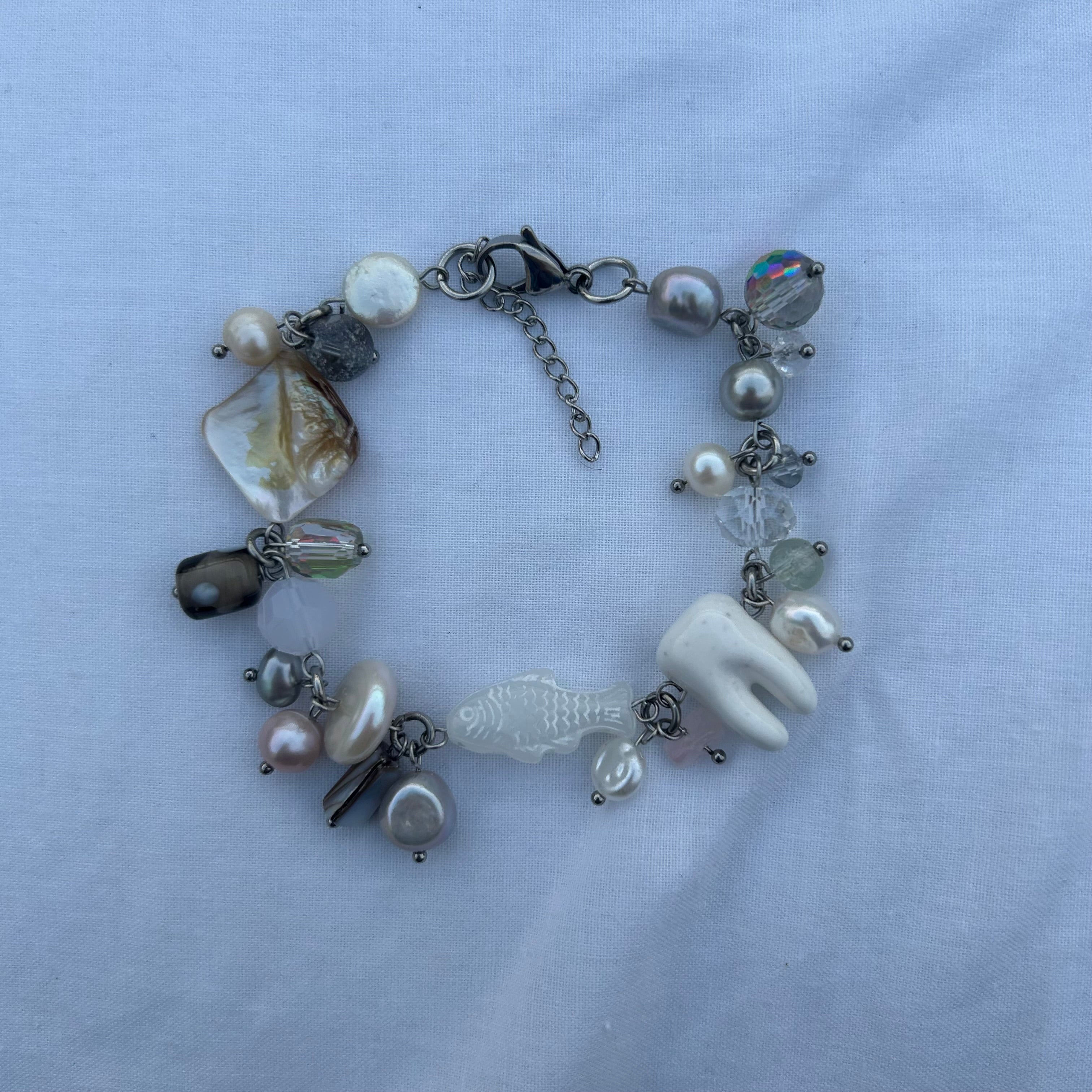 White cod fish bracelet