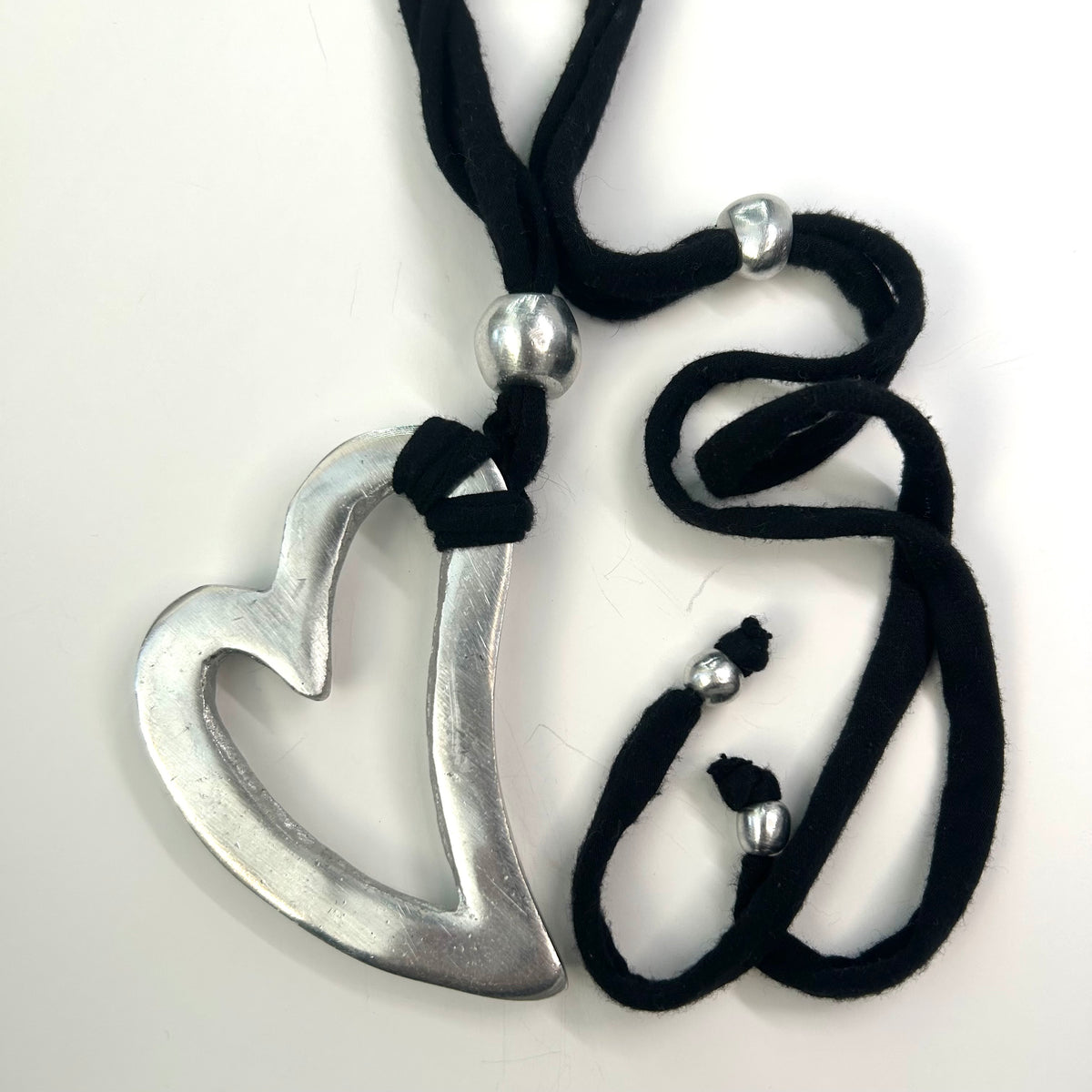 Long soft corded necklace
