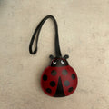 Ladybug soft faux leather bag charm