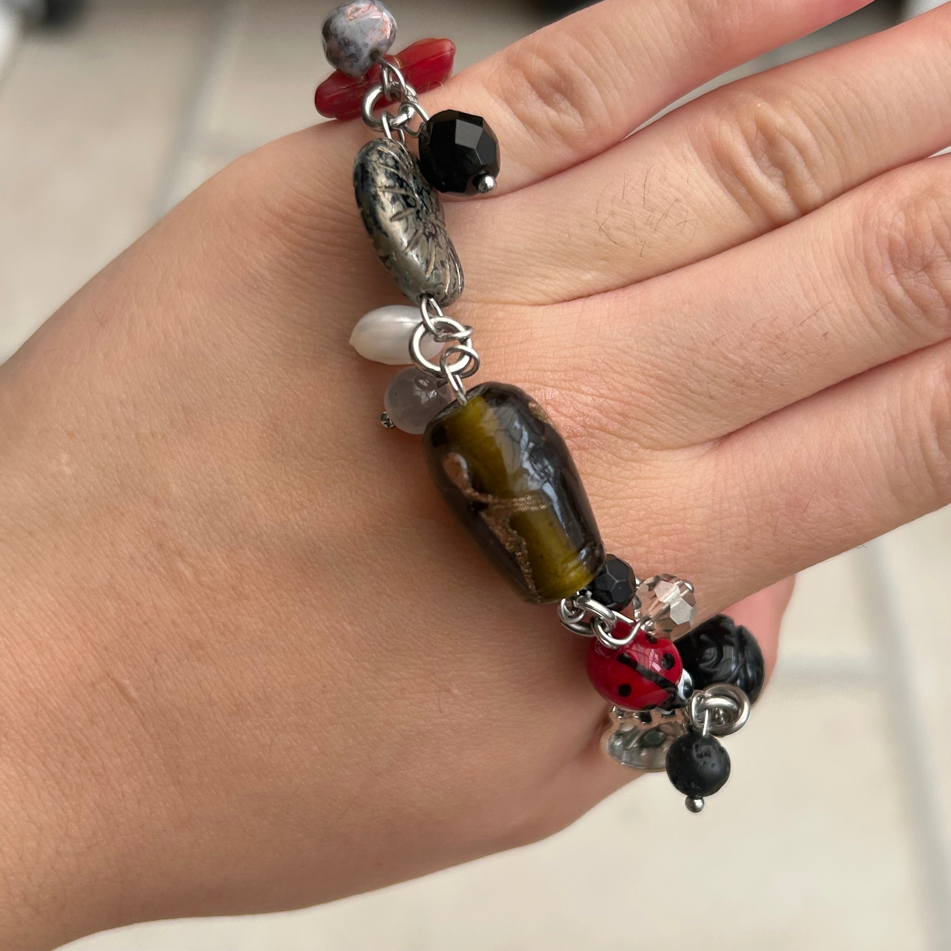 shell butterfly bracelet