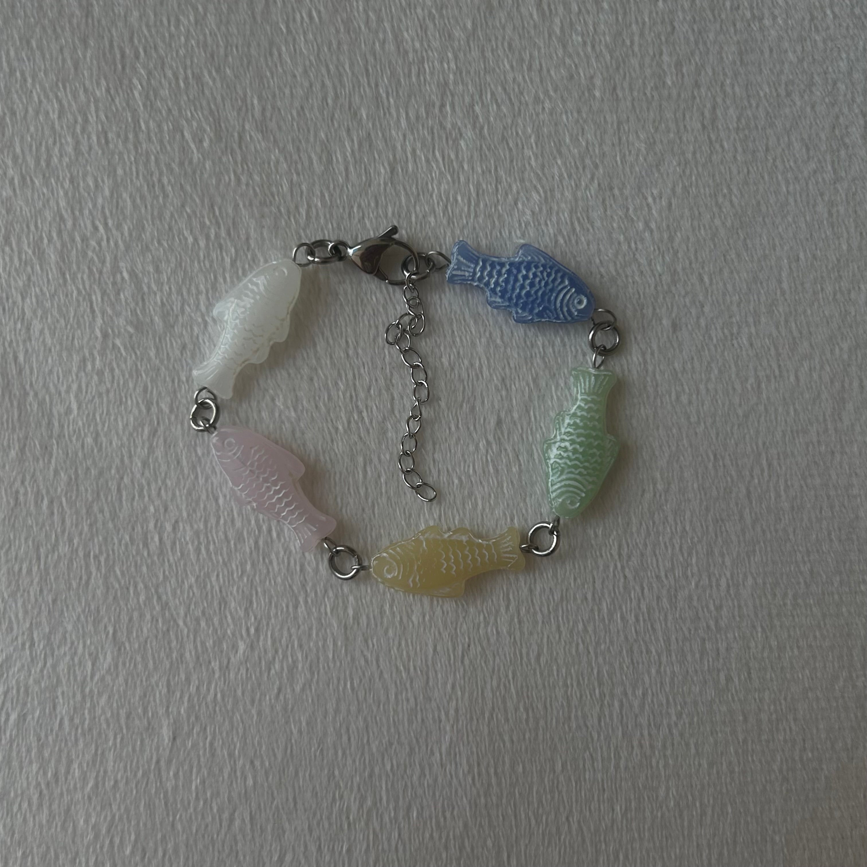 Pastel fish bracelet