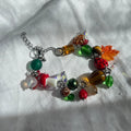 Glass autumnal cluster bracelet 1