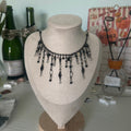 Gothic statement dangle necklace