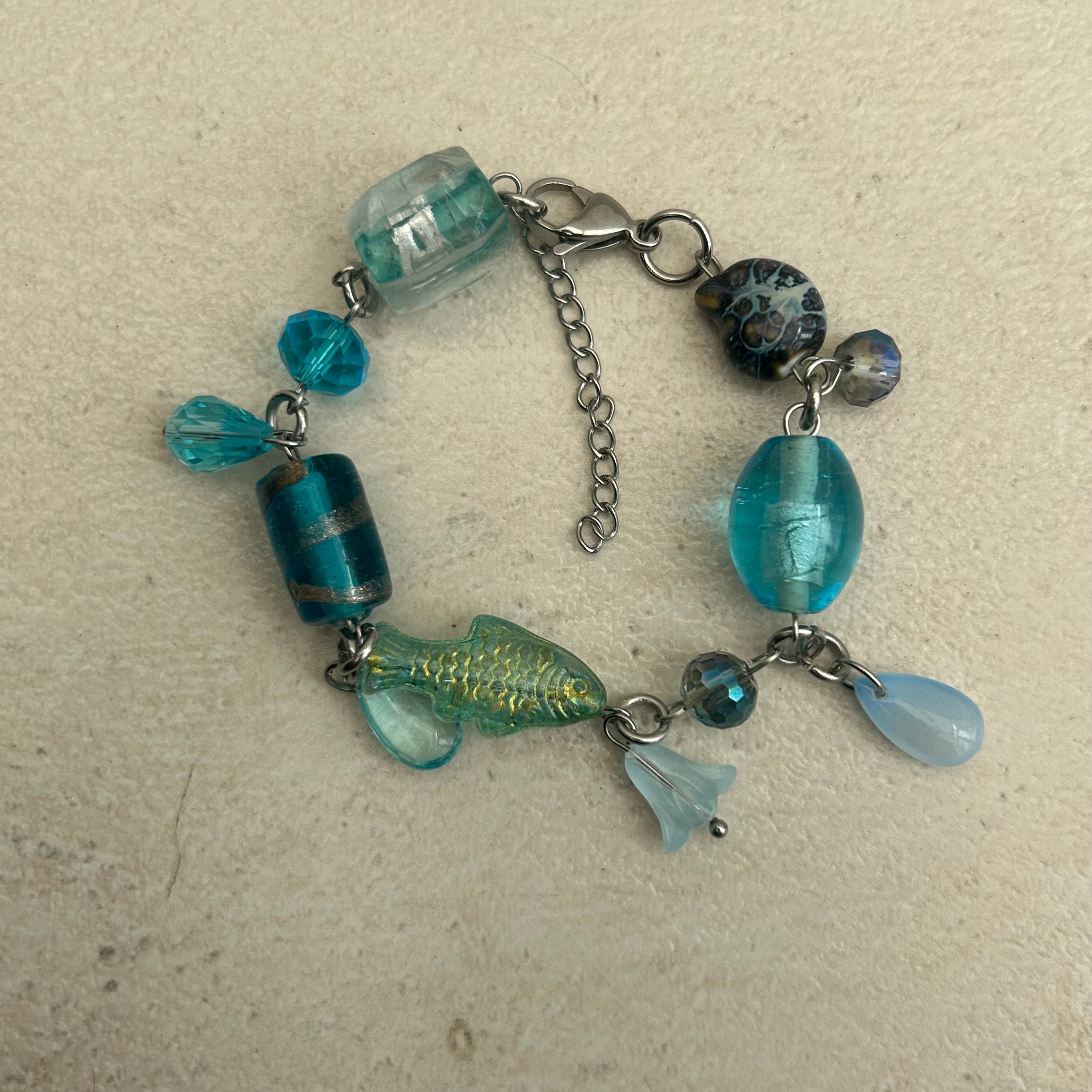 Blue fish bracelet