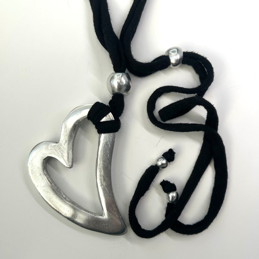 Long soft corded necklace