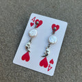 Moon pearl earrings