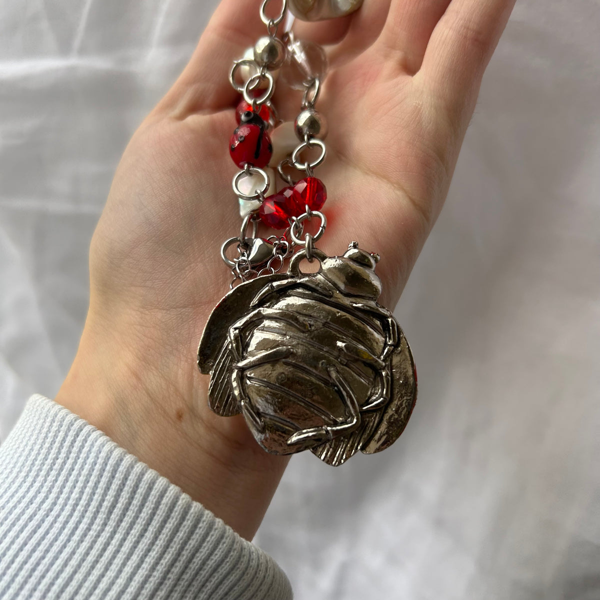 Ladybug long necklace
