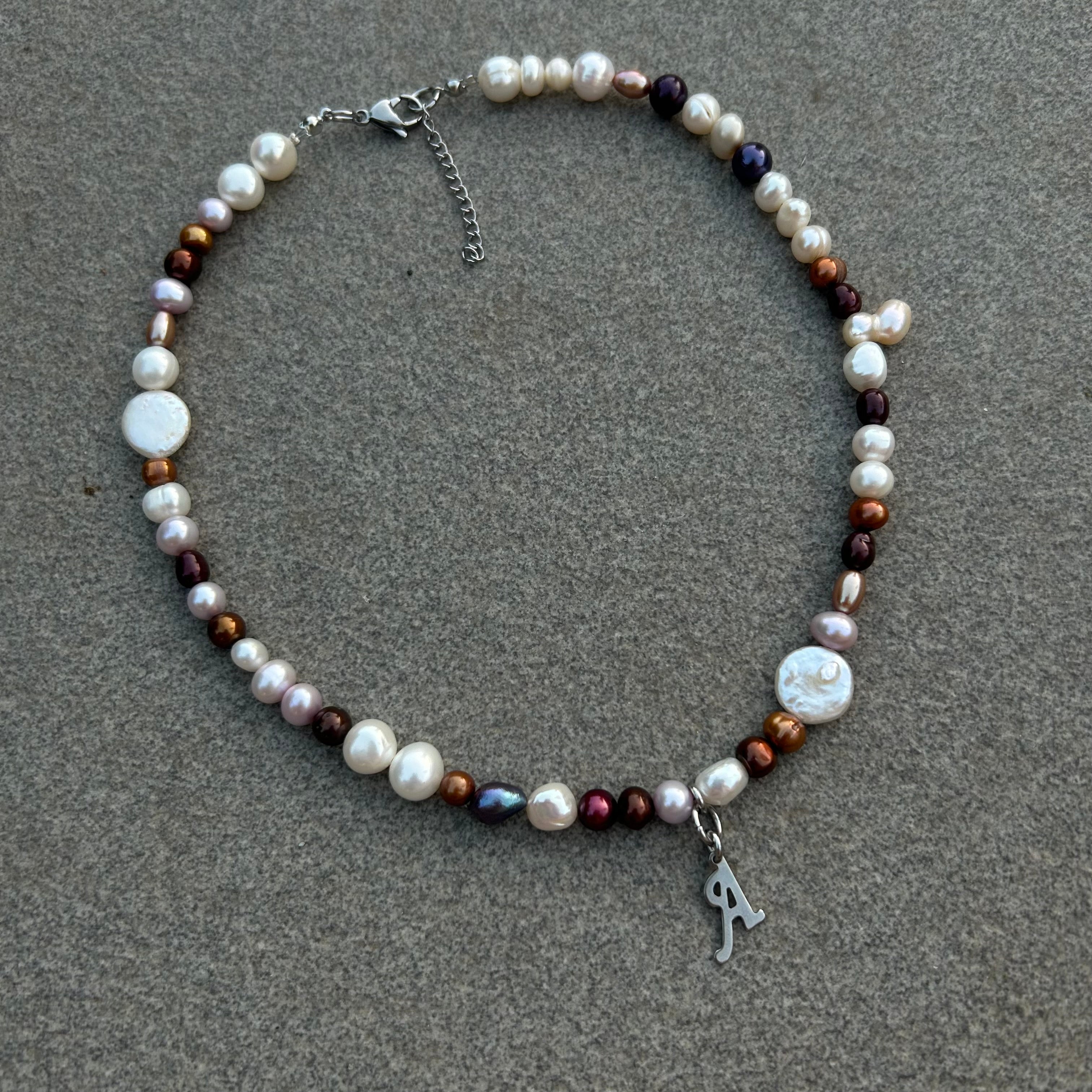 Initial A necklace
