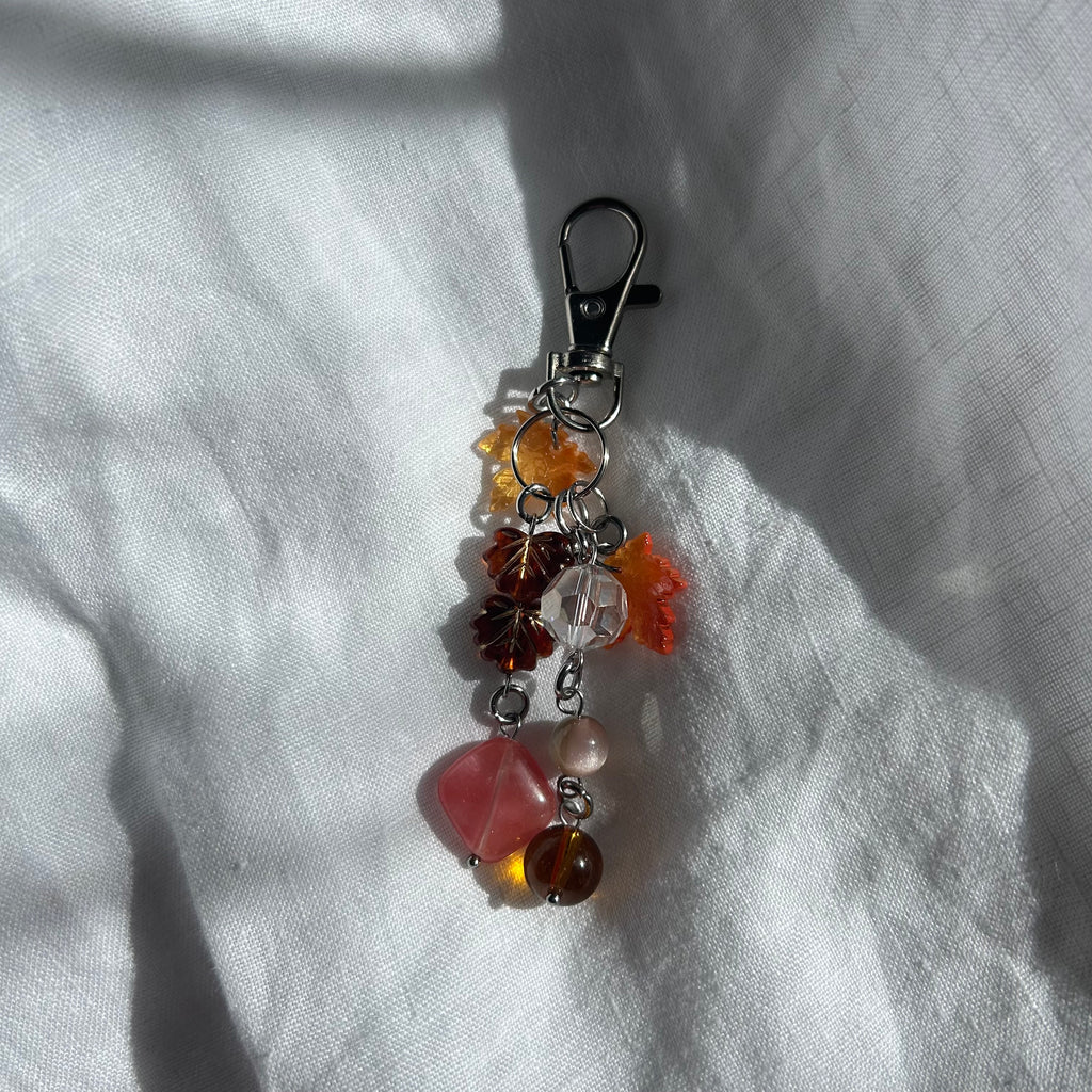 Leaf autumnal keyring