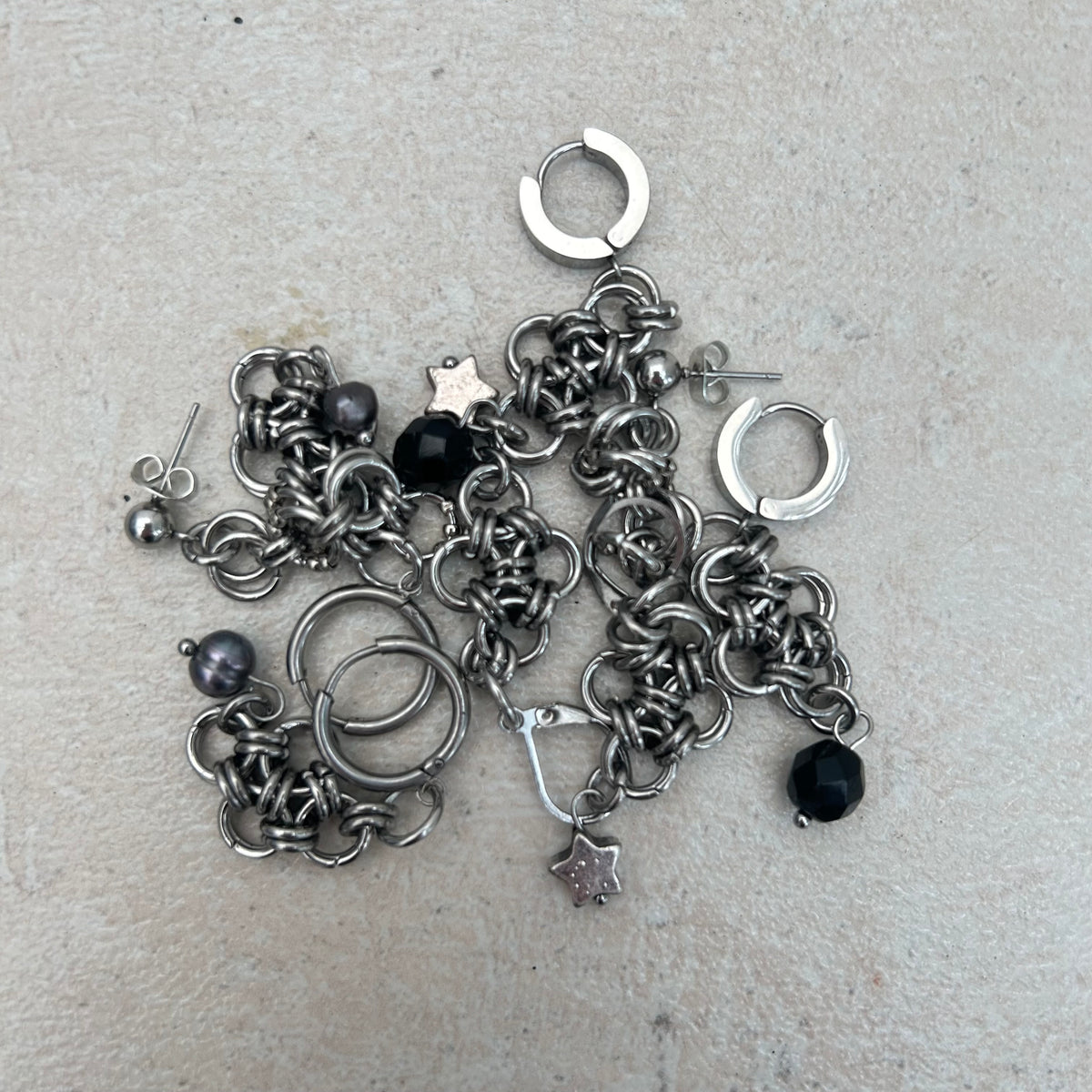 Mystery chainmail earrings