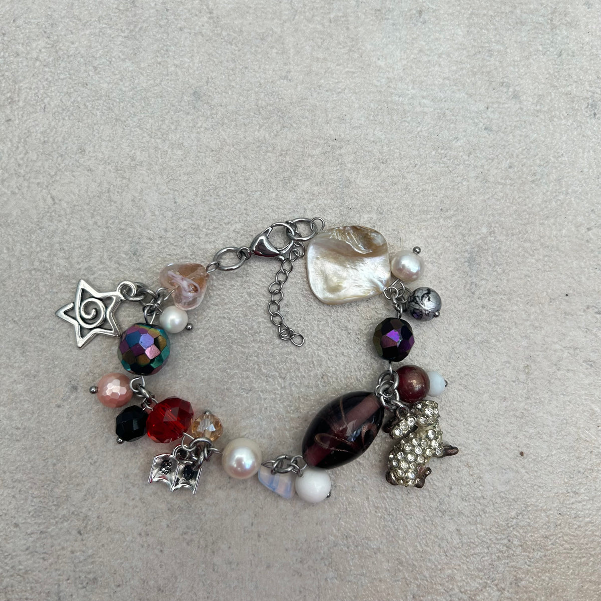 Rabbit and book bracelet