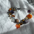 Purple and brown bracelet