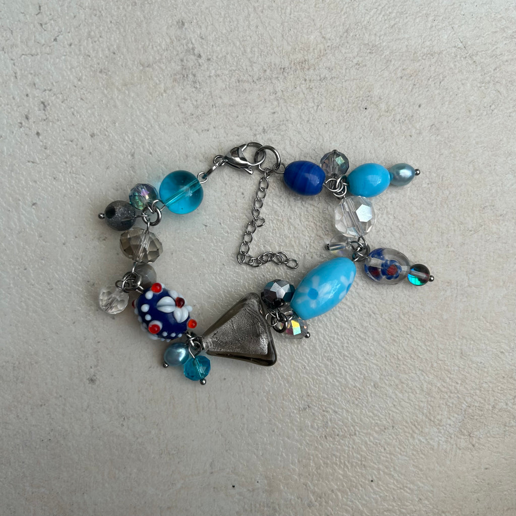 blue cluster bracelet