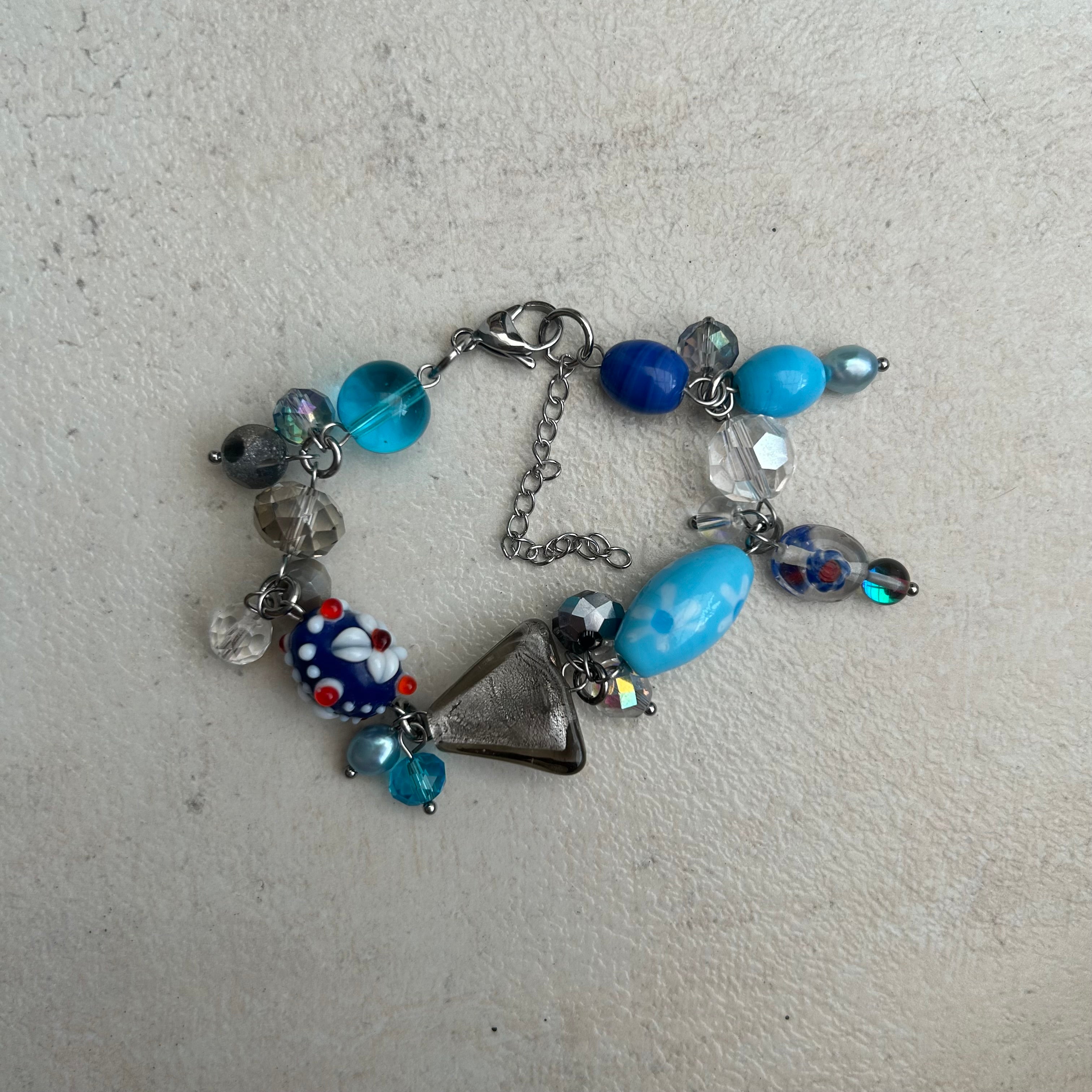 blue cluster bracelet