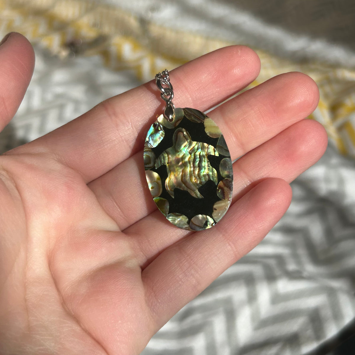 Turtle abalone set mother of pearl necklace