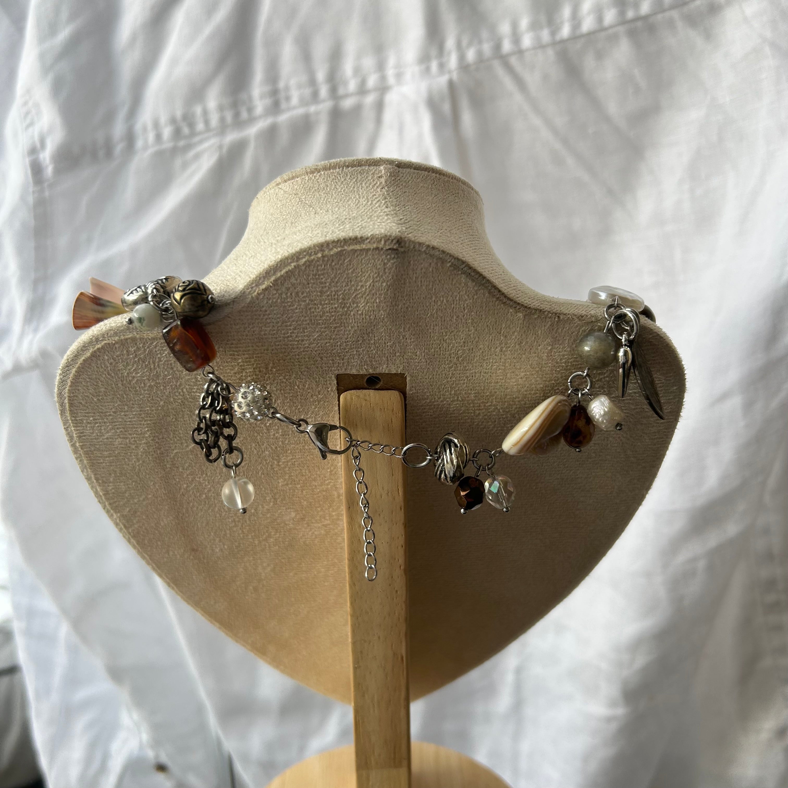cluster butterfly chunky necklace