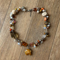 Citrine cluster necklace